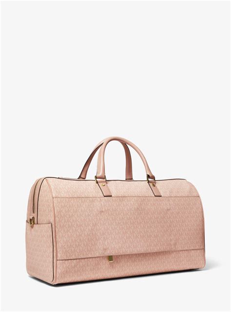 michael michael kors bedford legacy extra-large logo weekender bag|bedford weekender bag.